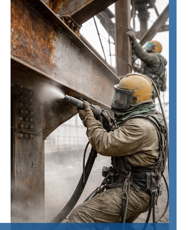 Пескоструйная очистка металлоконструкций в Красном Сулине по 612 р.  ВЫСОТНИК-Крл