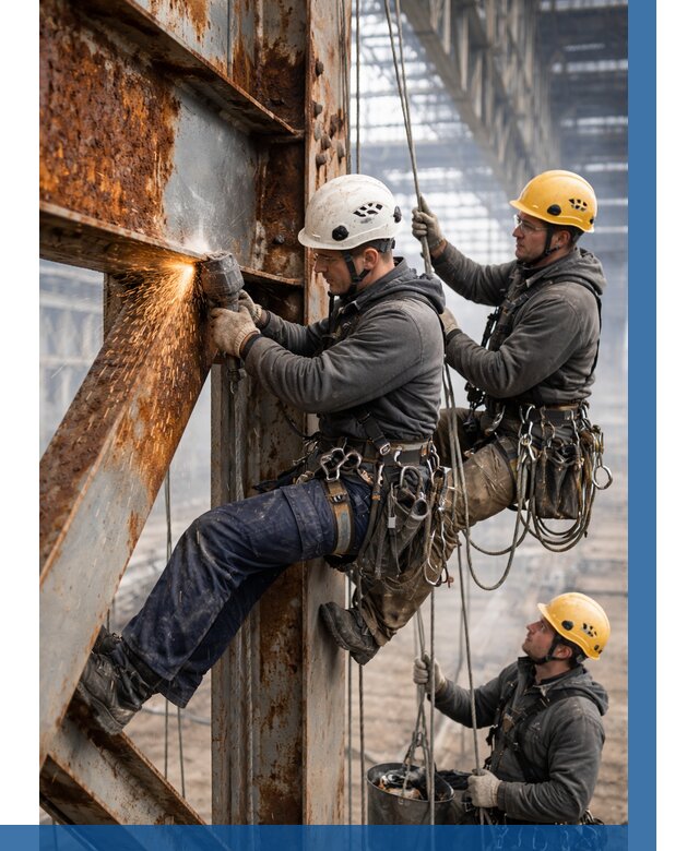 Зачистка металла от ржавчины в Красном Сулине от 357 р. | ВЫСОТНИК-Крл