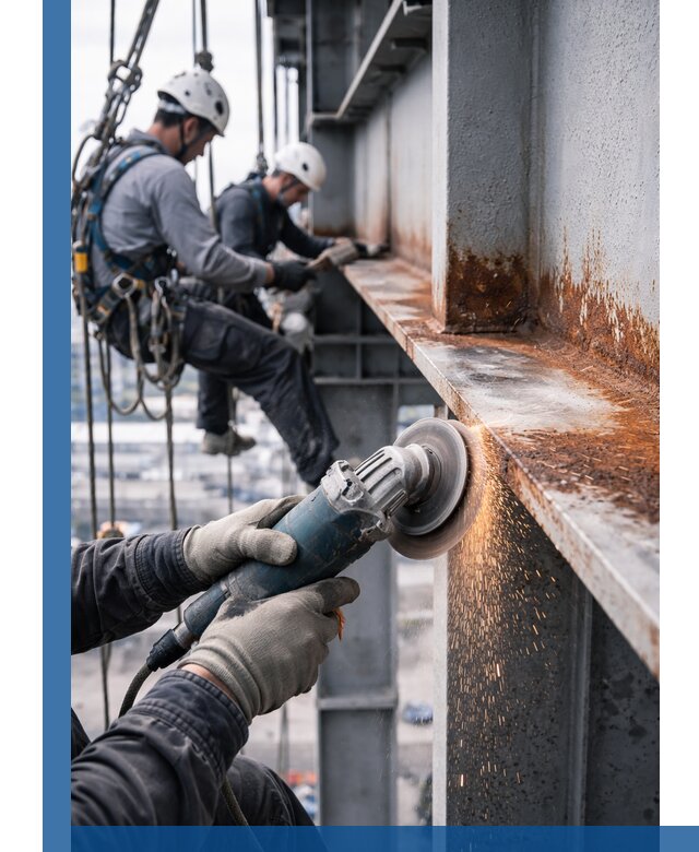 Зачистка металла от ржавчины и подготовка поверхностей в Красном Сулине