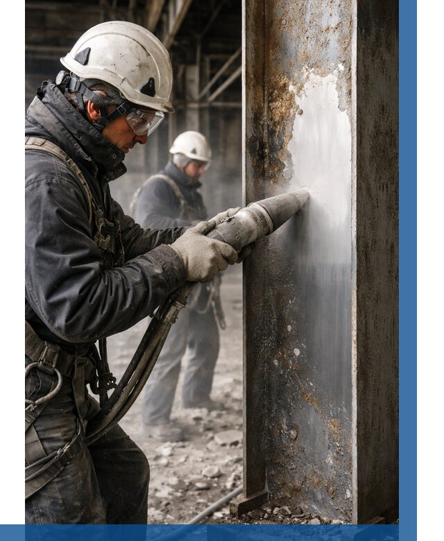 Удаление старой краски с металла в Красном Сулине от 459 р. | ВЫСОТНИК-Крл