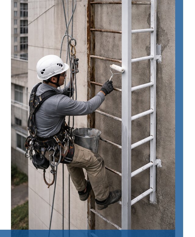 Покраска пожарных лестниц в Красном Сулине от 4593 р. | ВЫСОТНИК-Крл