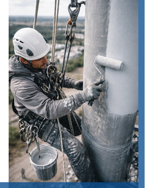 Покраска мачт связи под ключ в Красном Сулине от 868 р. | ВЫСОТНИК-Крл