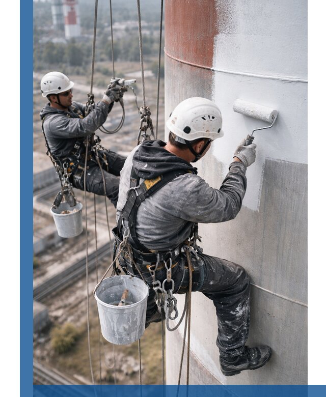 Покраска дымовых труб в Красном Сулине: антикоррозийная защита и восстановление