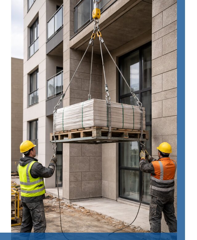 Подъем керамогранита на этаж в Красном Сулине от 3572 р. | ВЫСОТНИК-Крл