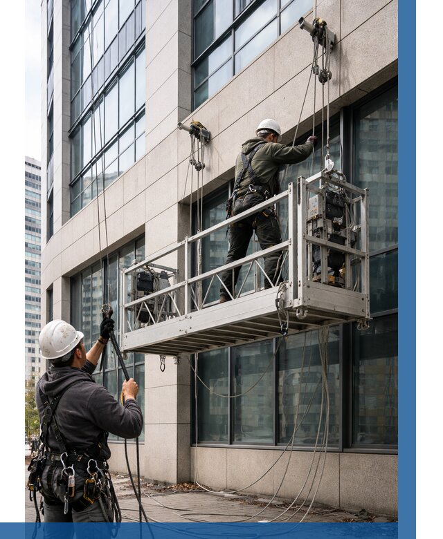 Монтаж и подъем фасадной люльки в Красном Сулине от 12247 р. | ВЫСОТНИК-Крл