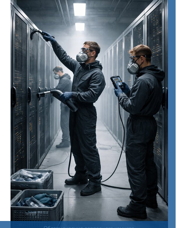 Обеспыливание серверной комнаты в Красном Сулине от 4593 р. | ВЫСОТНИК-Крл