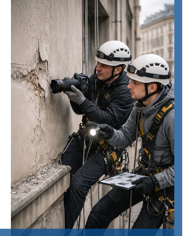 Фотофиксация дефектов фасада в Красном Сулине от 4593 р. | ВЫСОТНИК-Крл